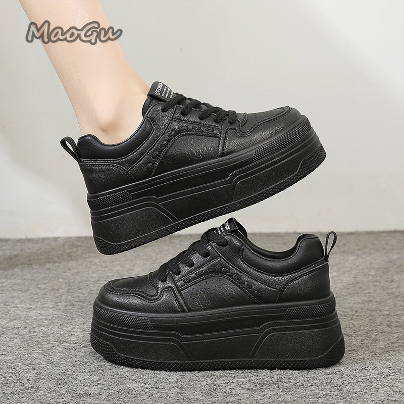 Leather Sneaker Care Kit - Height Increasing Platform White Sneakers Female