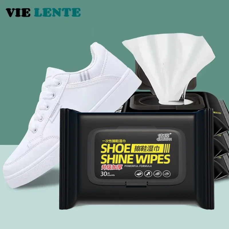 Sneaker Care Cleaning Kit - 12-60Pcs Disposable Shoes Clean Wipes Portable
