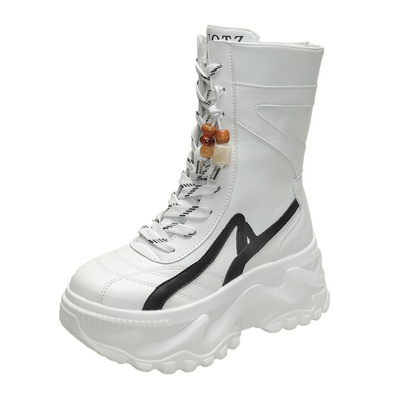 New Women 8CM Chunky Mid-Calf  - Leather Sneaker Care Kit ulasan dan harga