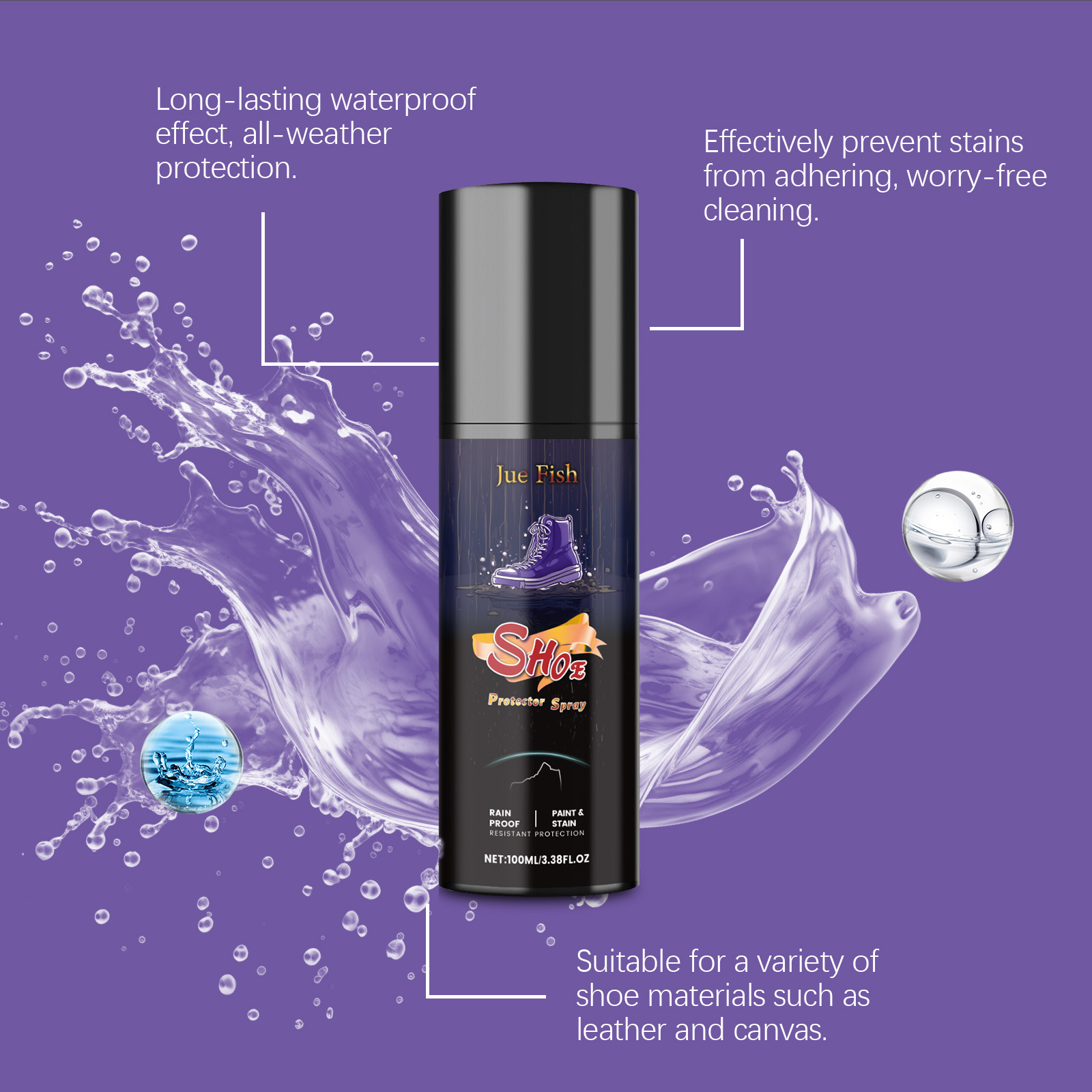 100ML Shoe Protector Spray Cle - Sneaker Care Cleaning Kit ulasan dan harga