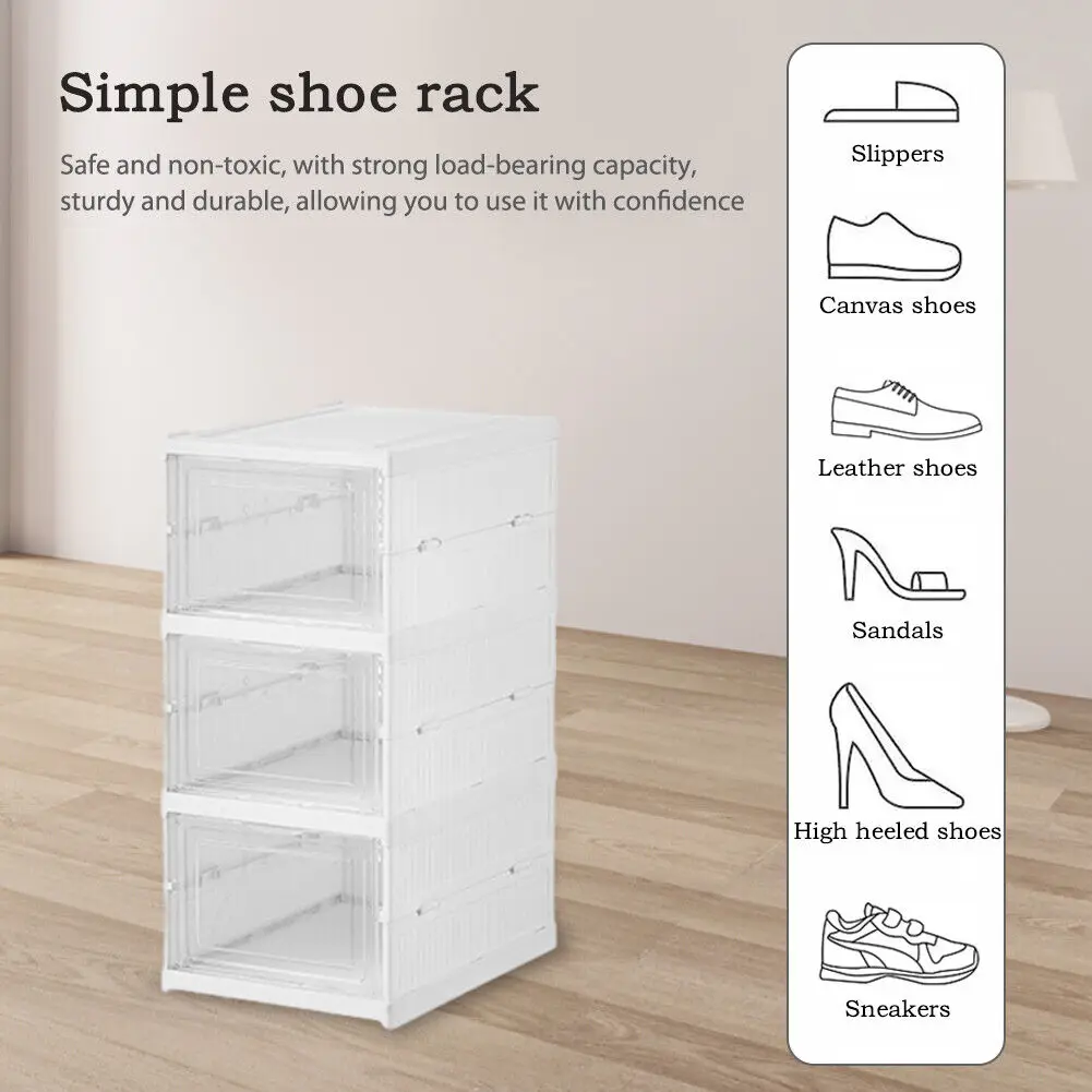 3/6 Layers Foldable Shoes Stor - Shoe Box Display ulasan dan harga