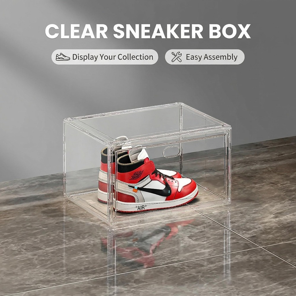 Thickened Transparent Storage  - Shoe Box Display ulasan dan harga