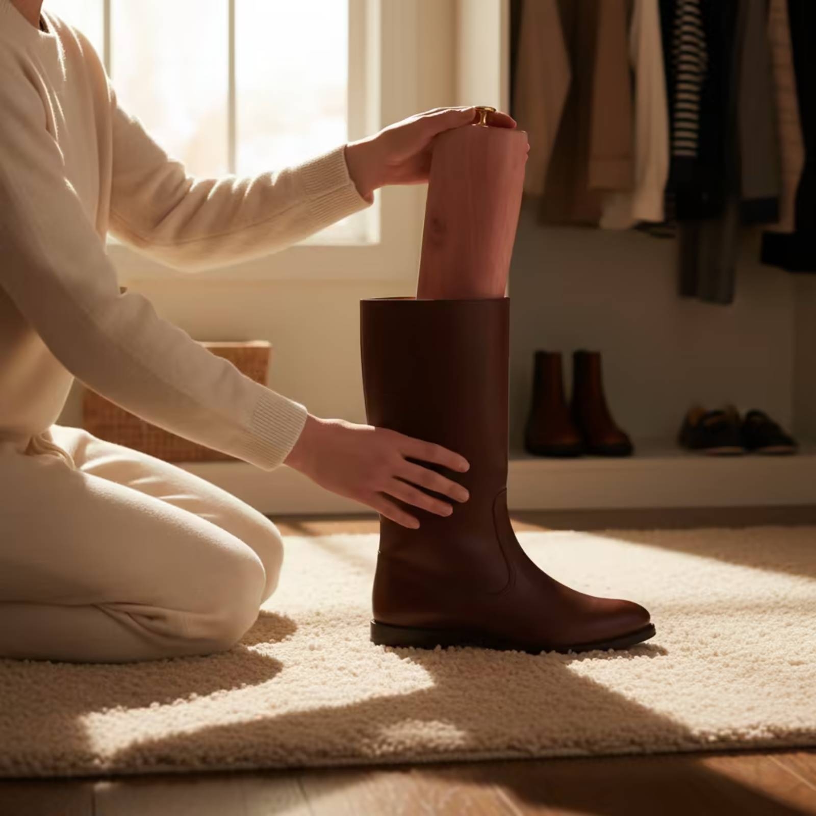 Adjustable Cedar Wood Boot Tre - Shoe Tree Cedar ulasan dan harga